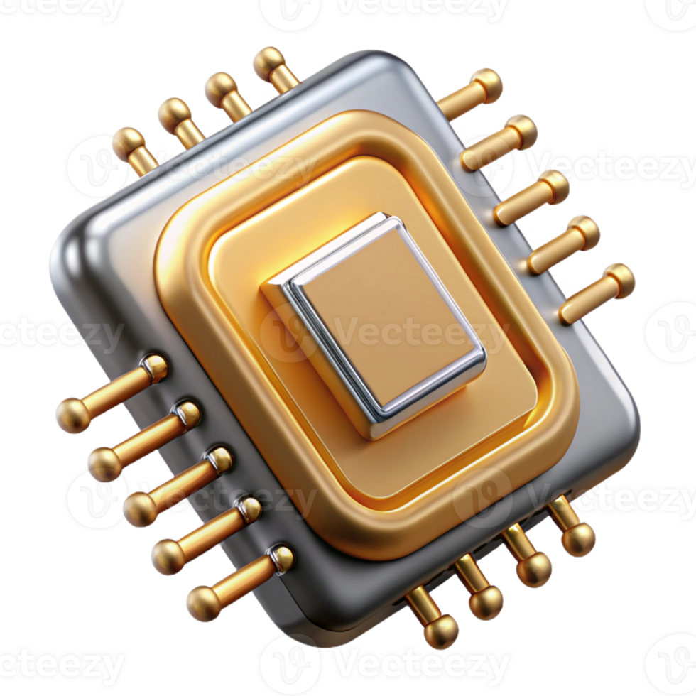 wonderful minimalist A Close Up of a Microchip with Intricate detailed png