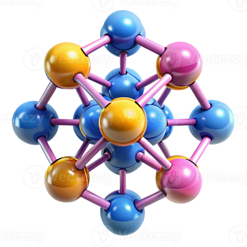 vibrant minimalist A Group of Nanobots Assembling a Complex authentic png