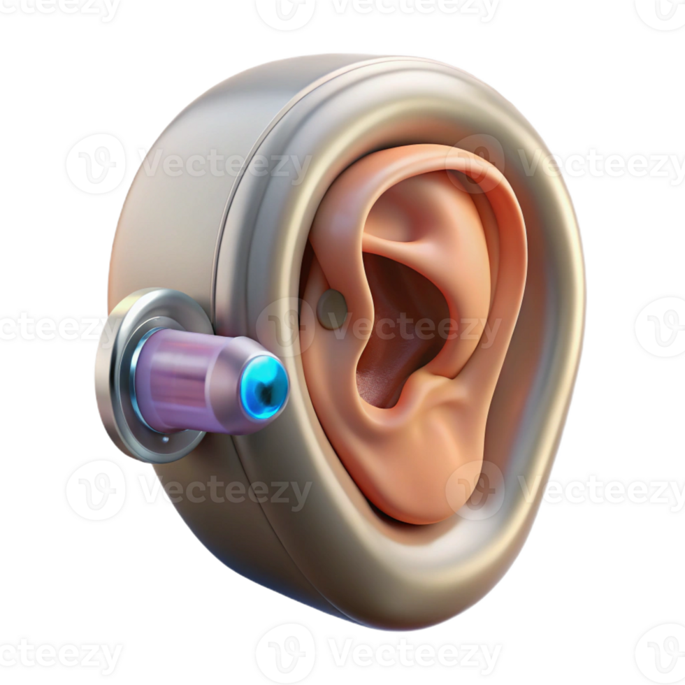 extraordinary abstract A Single Human Ear with a Futuristic exclusive png