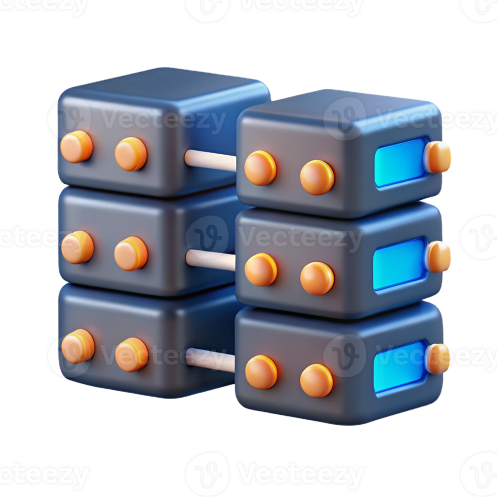 elegant classic A Network of Interconnected Servers with genuine png