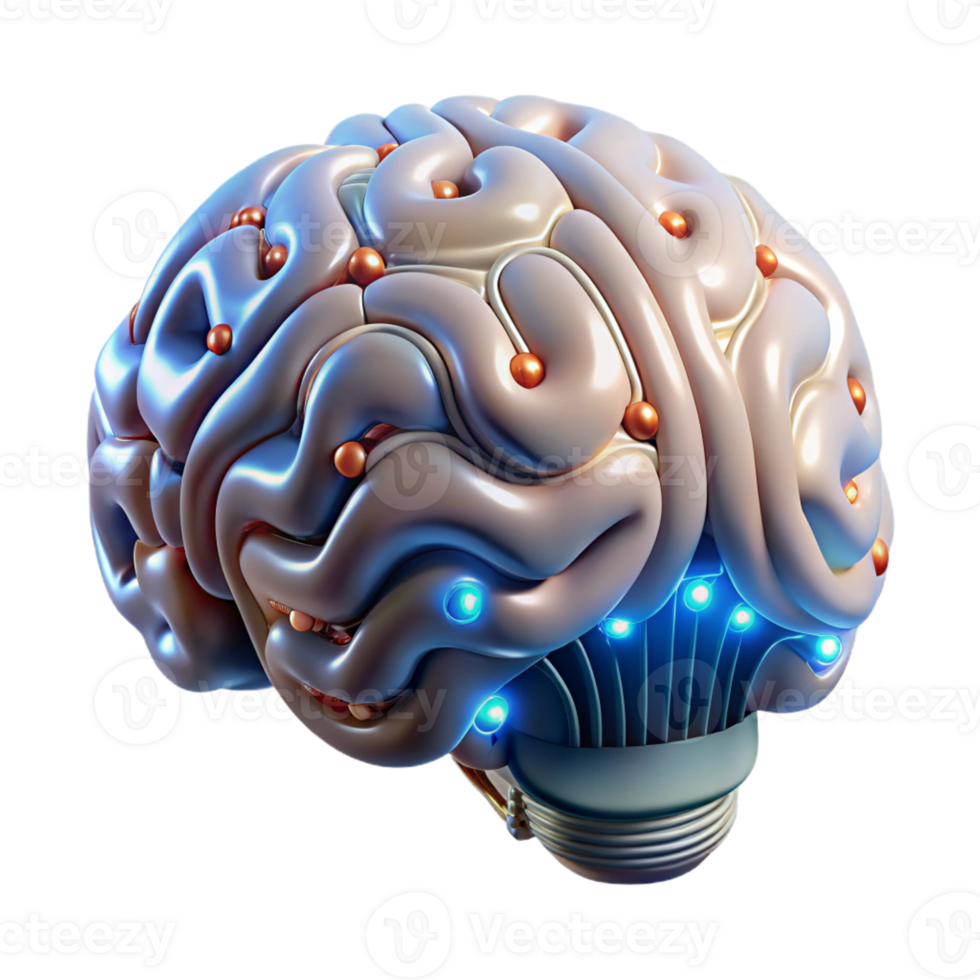 distinctive elegant Cybernetic brain implant, glowing circuitry, intricate wiring with Transparent Background gallery standard png