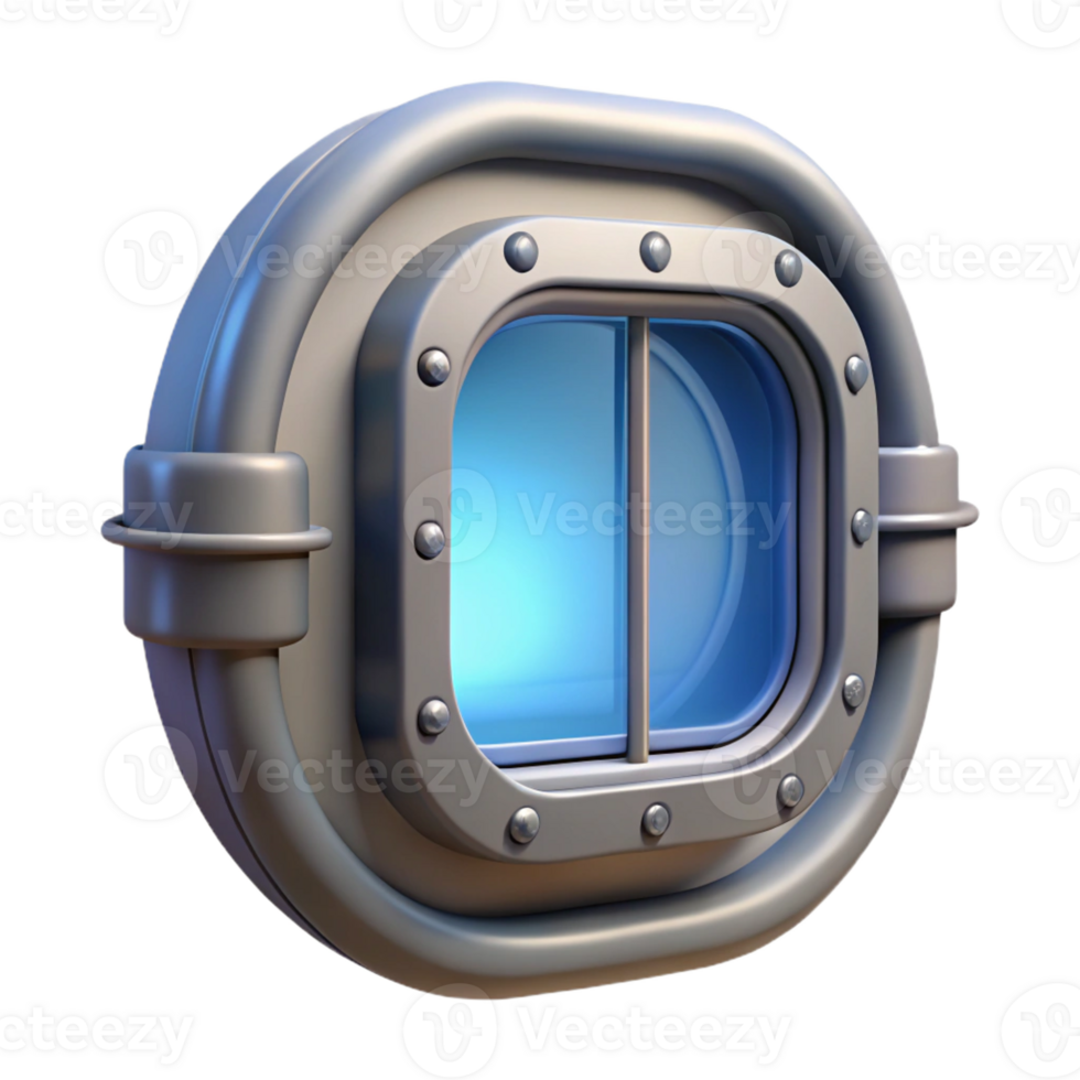 radiant bohemian Spaceship window, reinforced glass, view port with Transparent Background impeccable png