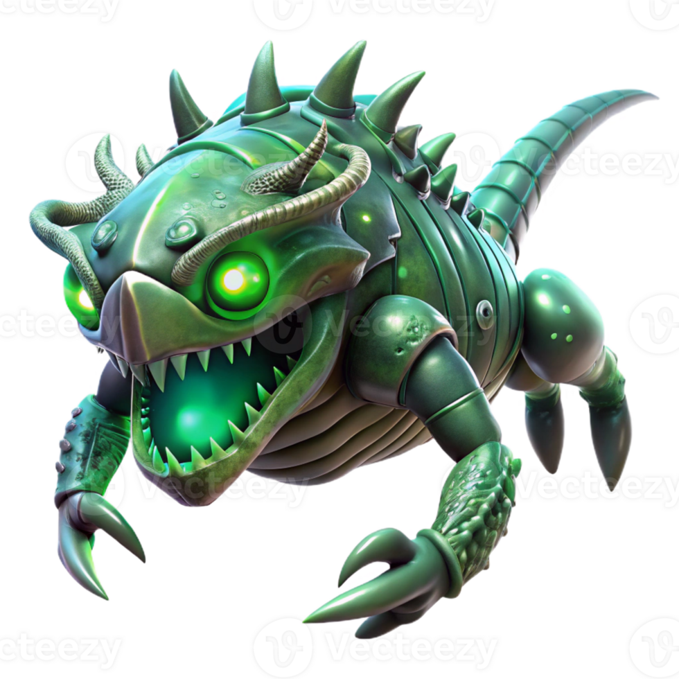 dramatic artistic A Colossal Biomechanical Creature with high quality png