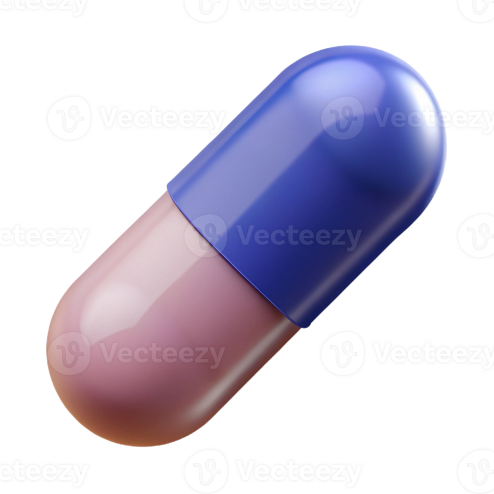 magnificent sought-after Hyper-specific, isolated cutout, single pill, capsule, professional render with Transparent Background png