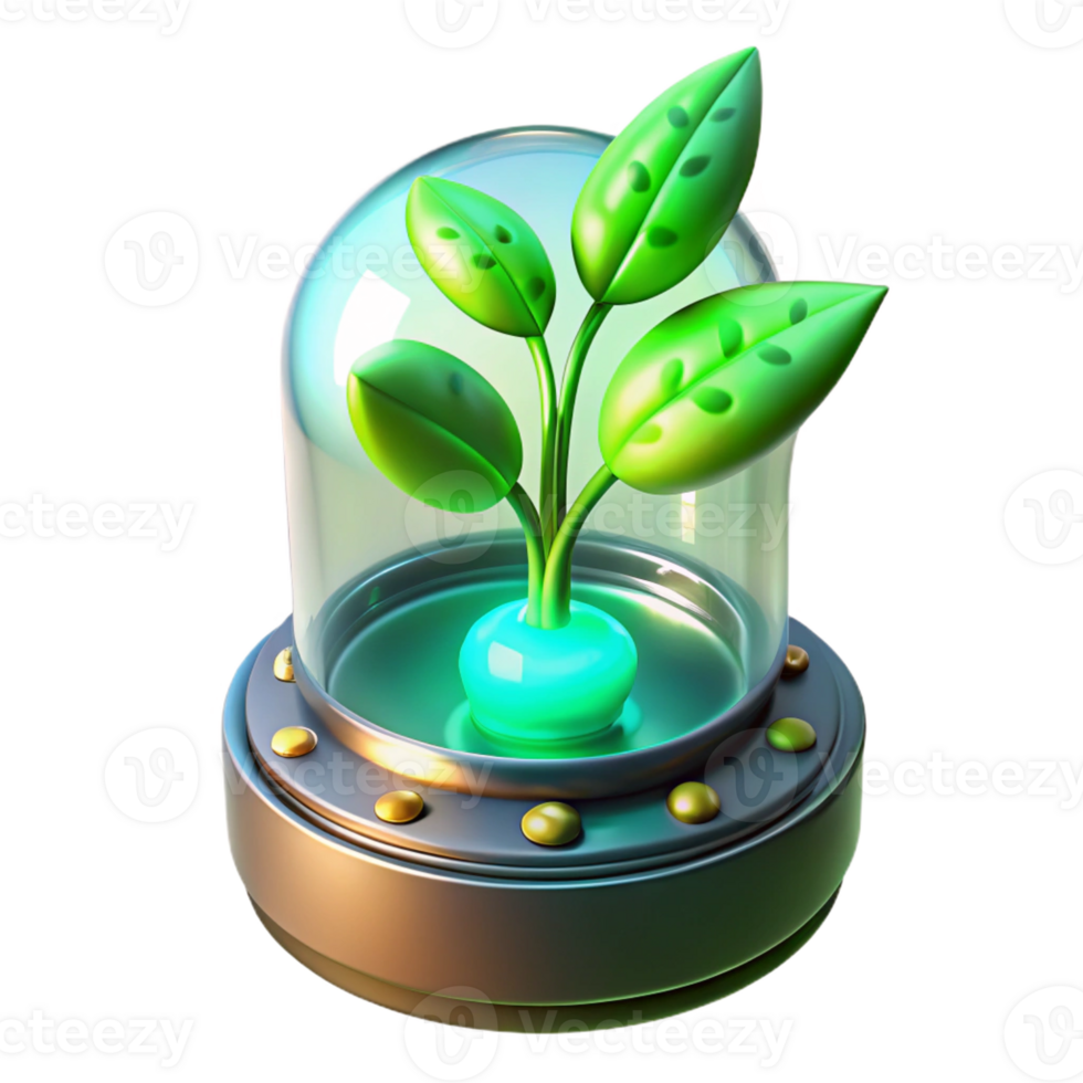 vibrant artistic A Genetically Modified Plant with Glowing original png
