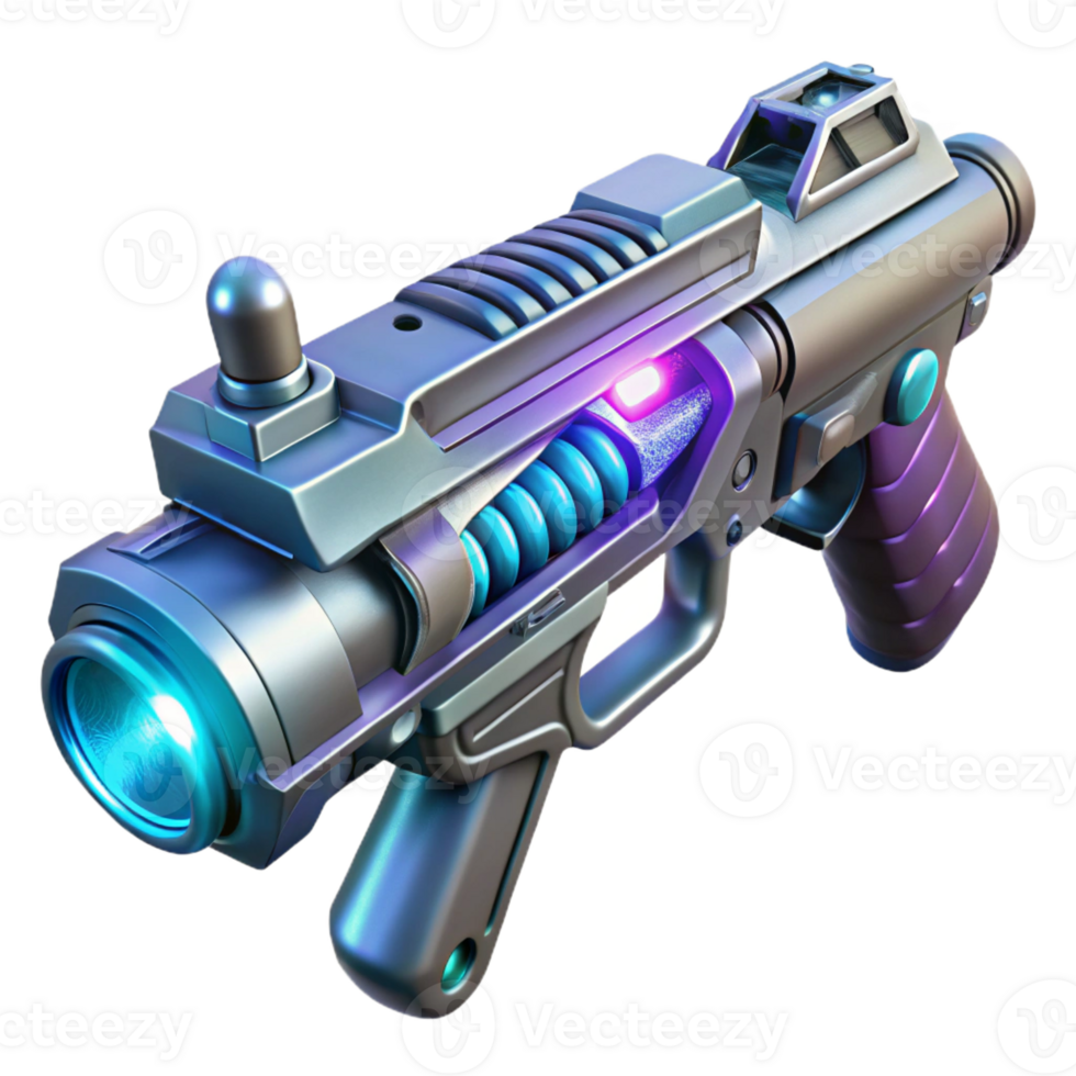 magnificent passionate impressionist Plasma rifle, futuristic design, energy cells with Transparent Background gallery standard png