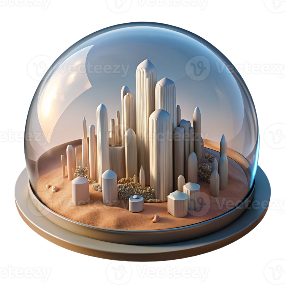 stunning rustic A Futuristic City Built Within a Giant detailed png