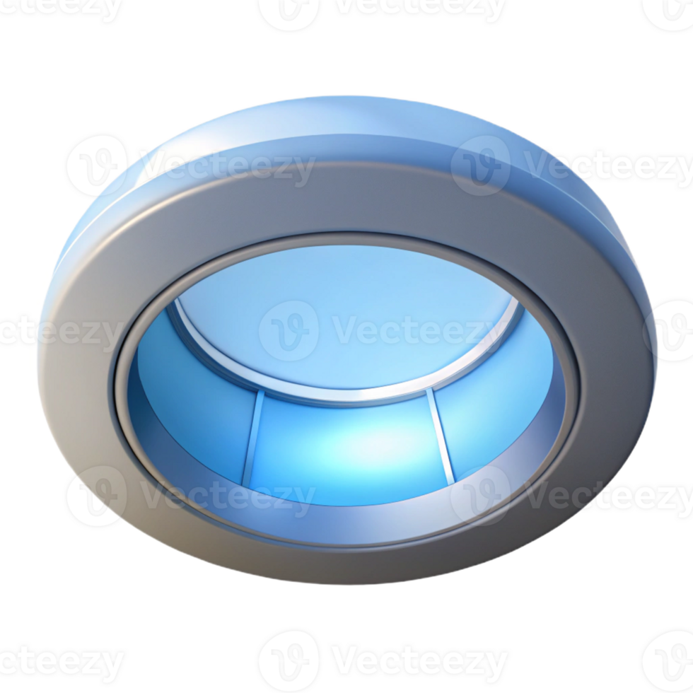 playful gorgeous Skylight, circular, modern architecture with Transparent Background ultra HD png