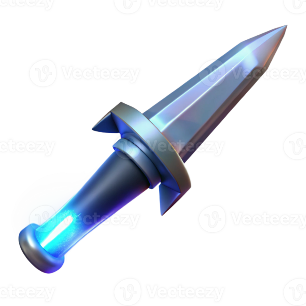 quintessential tropical Plasma blade, energy weapon, glowing edge with Transparent Background flawless png