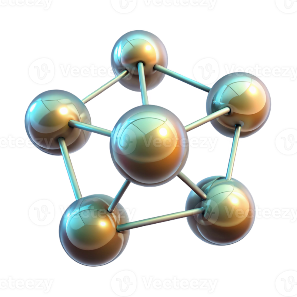 elegant minimalist A Network of Interconnected Glowing Orbs high quality png