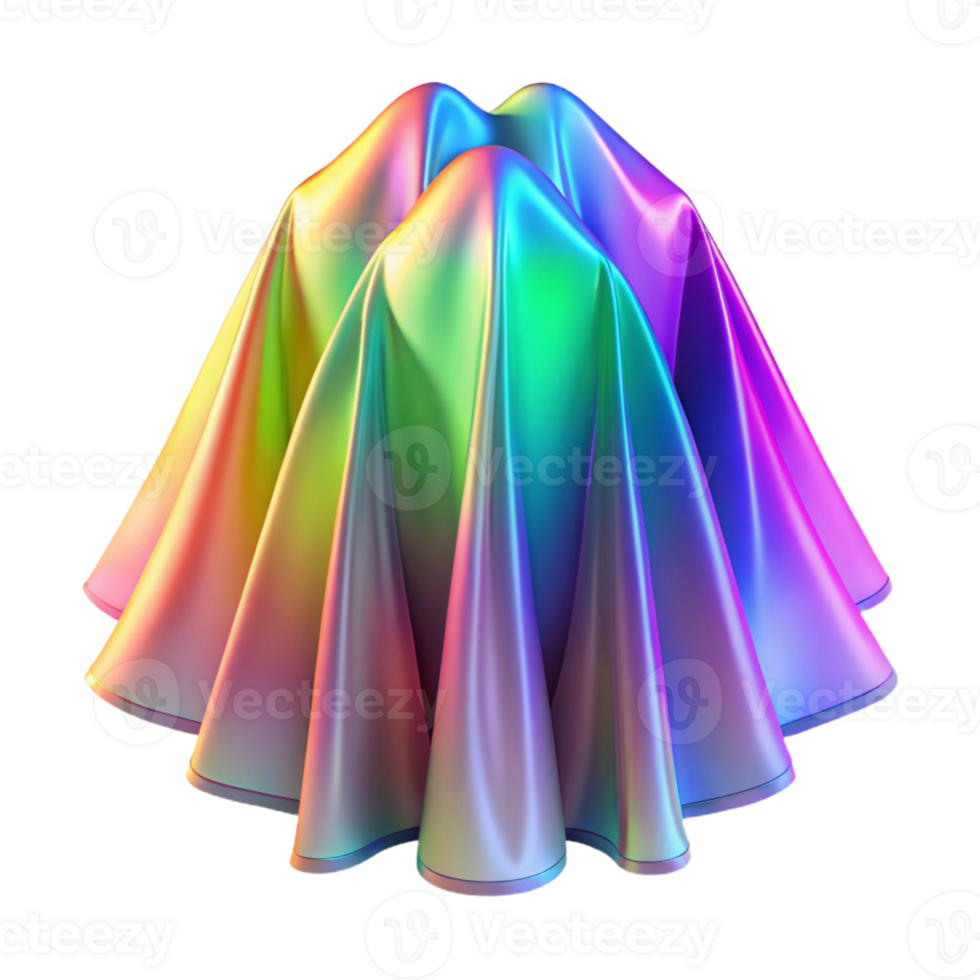 dramatic modern A Field of Overlapping Translucent Veils detailed png