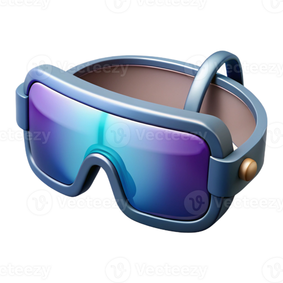 bold mesmerizing Futuristic glasses, augmented reality display, sleek design with Transparent Background refined png