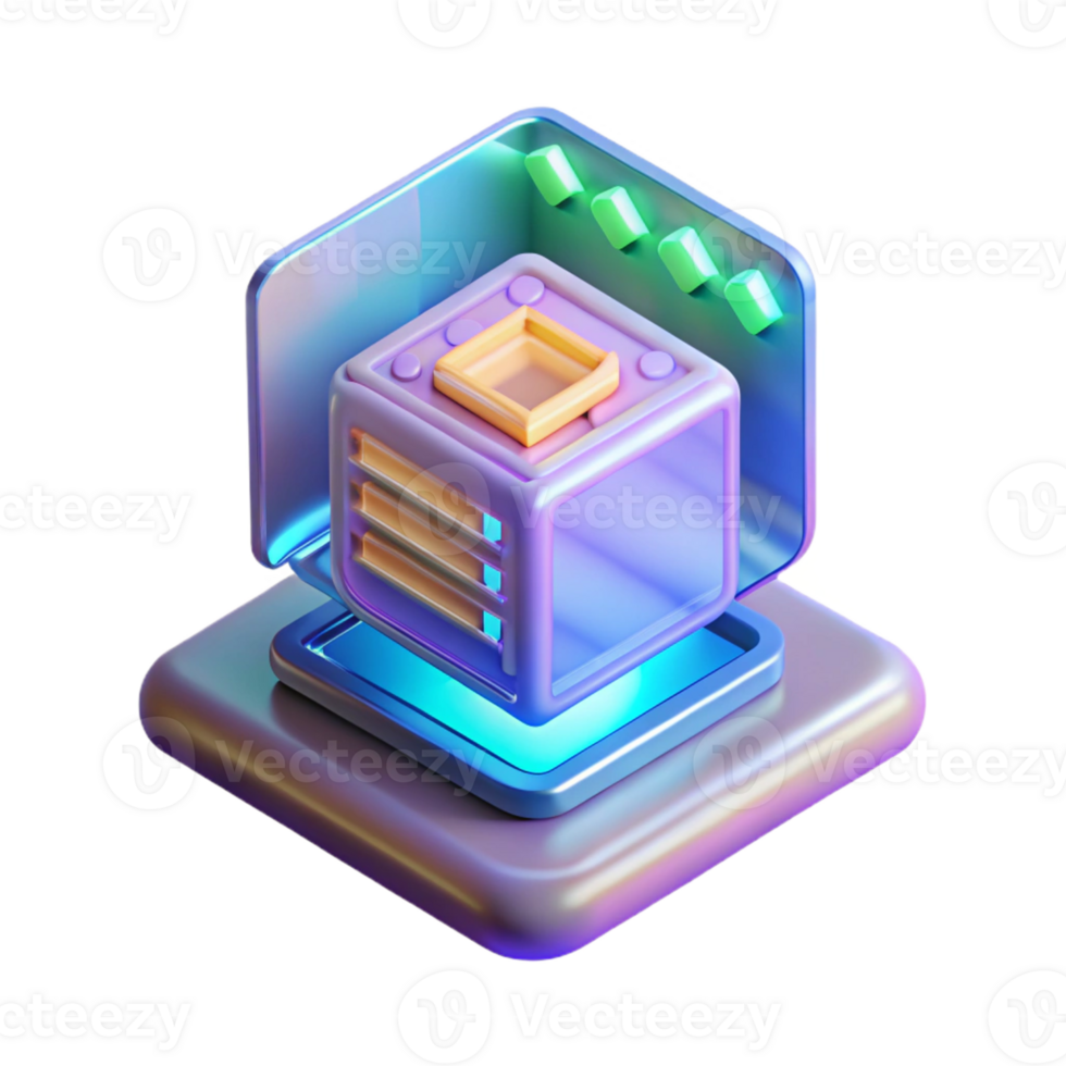 timeless vintage Concept art style, hyper-specific render of a levitating holographic computer interface, displaying intricate code Isolated cutout with Transparent Background studio quality png