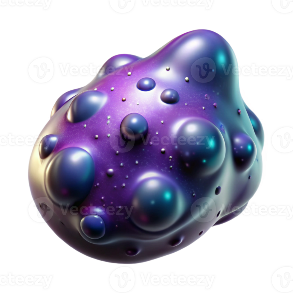 quintessential geometric Isolated cutout, ultra-detailed, concept art style render of a single cosmic seed pod emitting nebula spores with Transparent Background 4K png