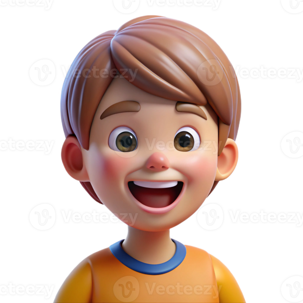 passionate beautiful Happy child with bright smile, kids portrait, with Transparent Background luxury png