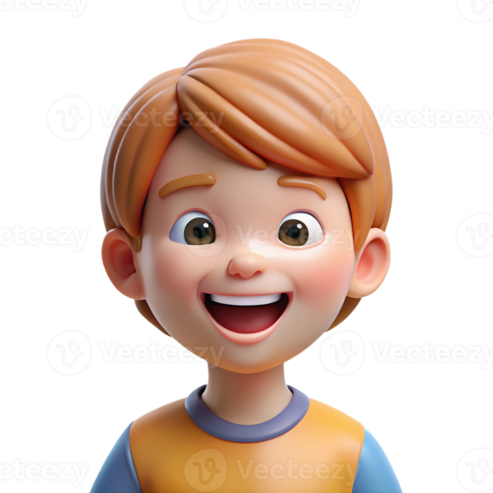 harmonious captivating Happy child with bright smile, kids portrait, with Transparent Background impeccable png