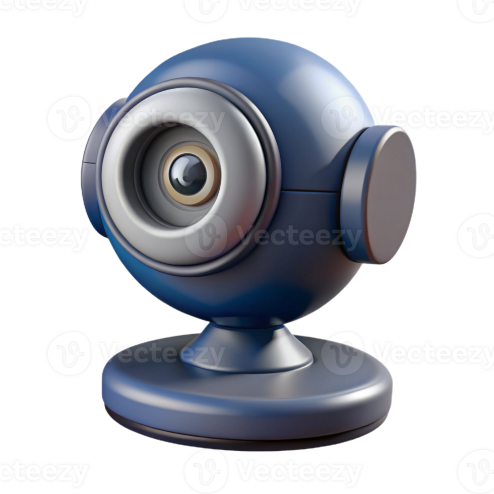 radiant dynamic rustic Professional render, photorealistic, ultra-detailed isolated cutout of a single, high-definition webcam with Transparent Background handcrafted png