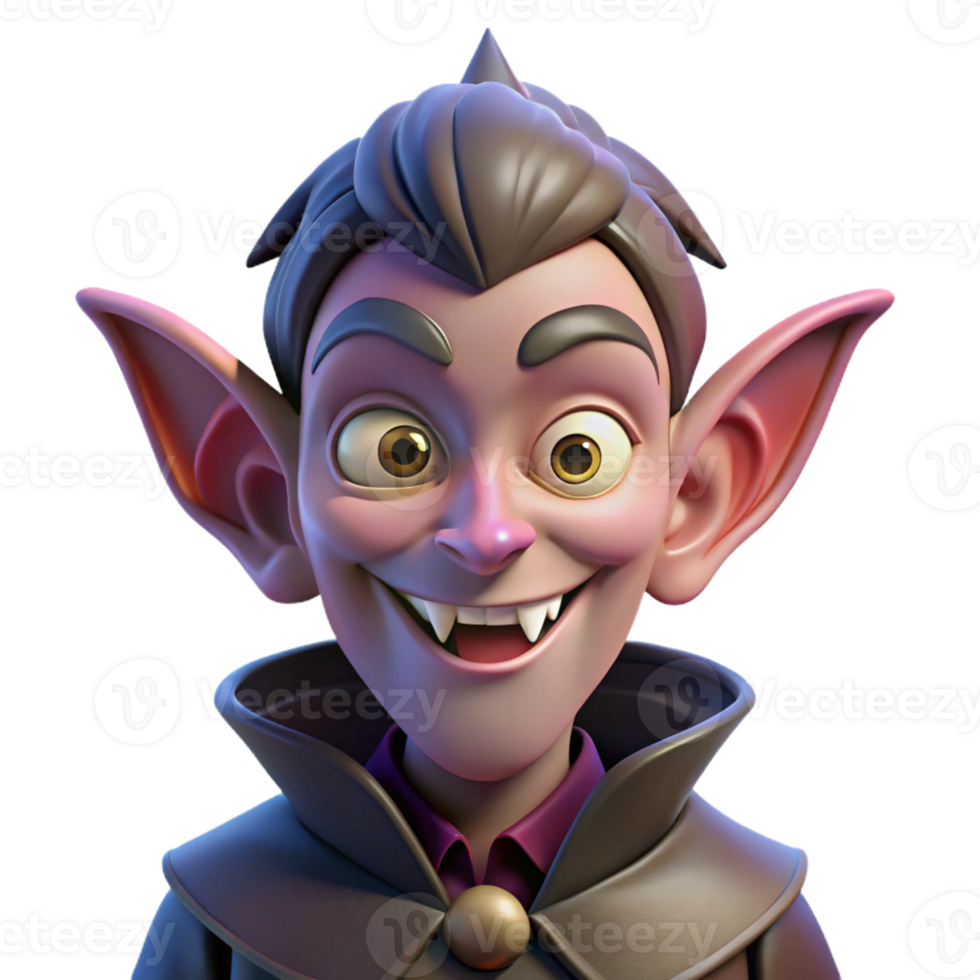 beautiful creative A Mischievous Imp with Pointed Ears and a high quality png