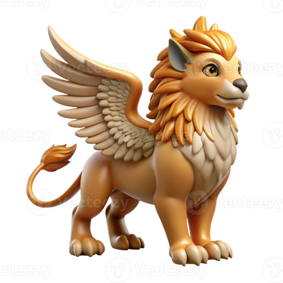 immaculate notable Griffin, eagle-headed lion with Transparent Background png