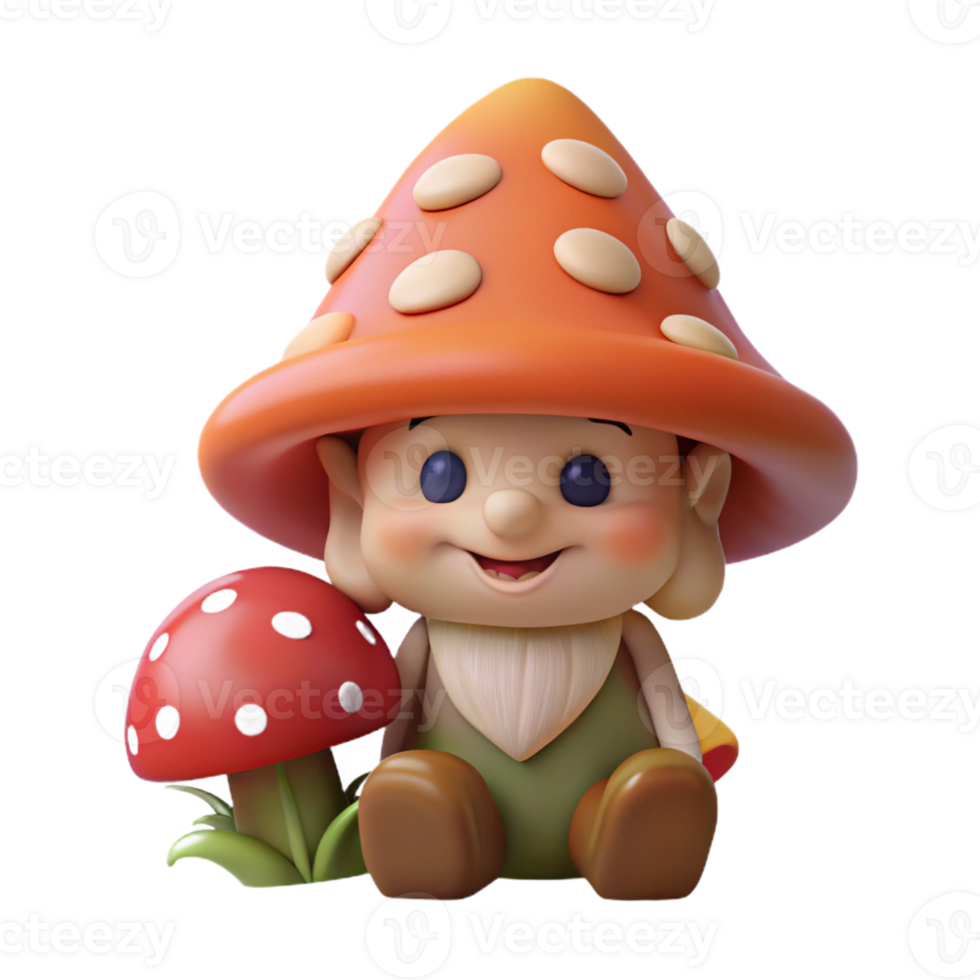 wonderful creative A Playful Gnome with a Pointed Hat and a premium png