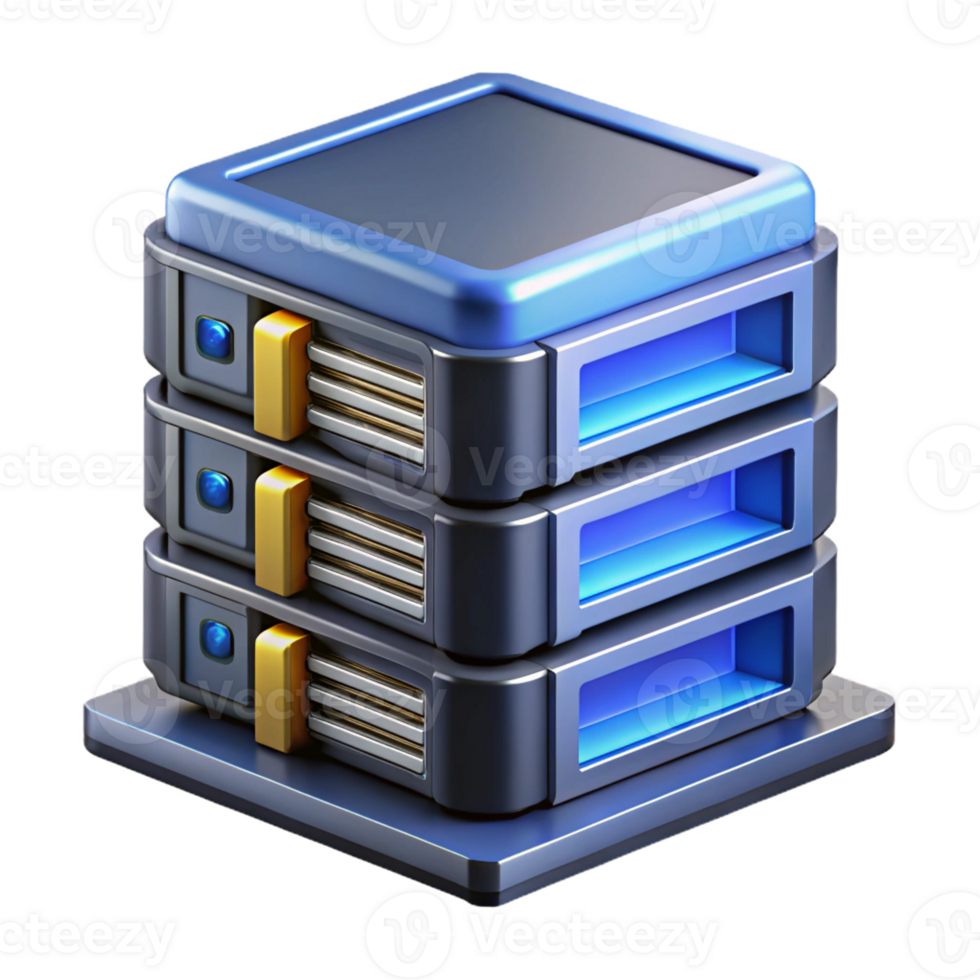 mesmerizing unparalleled Ultra-detailed, professional render of a single, futuristic, modular server rack component Isolated cutout with Transparent Background png