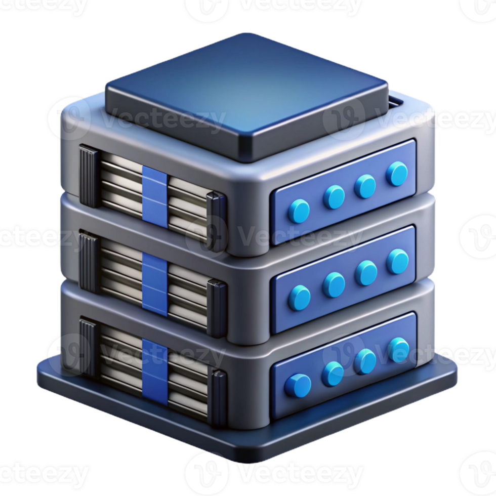 quintessential organic Ultra-detailed, professional render of a single, futuristic, modular server rack component Isolated cutout with Transparent Background original png