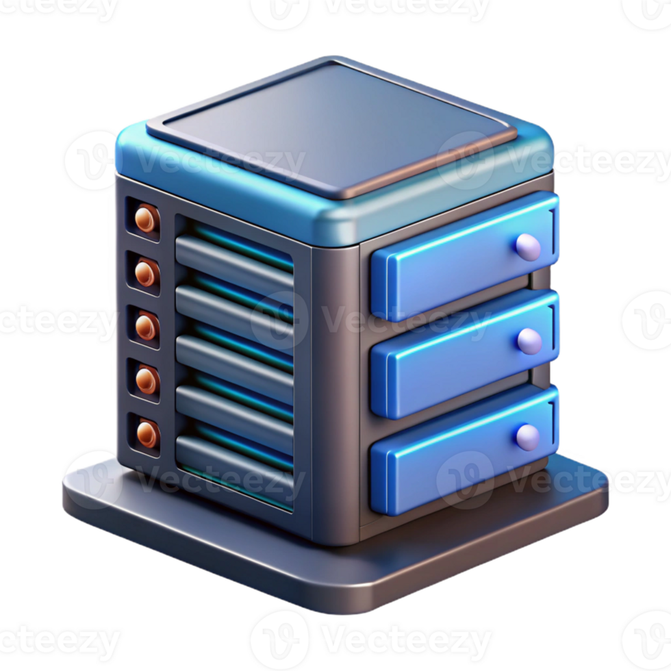 exemplary traditional Ultra-detailed, professional render of a single, futuristic, modular server rack component Isolated cutout with Transparent Background exclusive png