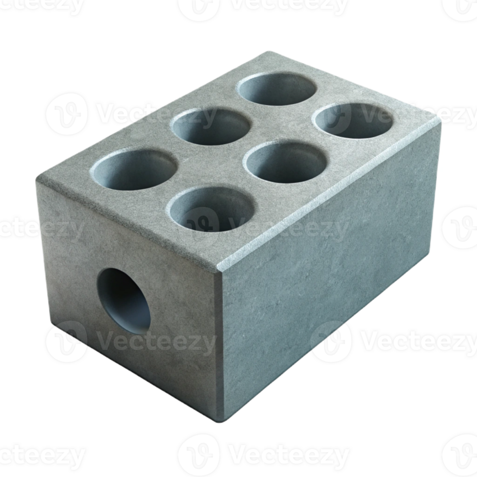 distinguished coastal Concrete block, gray, construction material with Transparent Background precision png