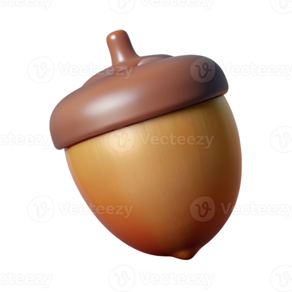 exemplary contemporary Single acorn with Transparent Background elite png
