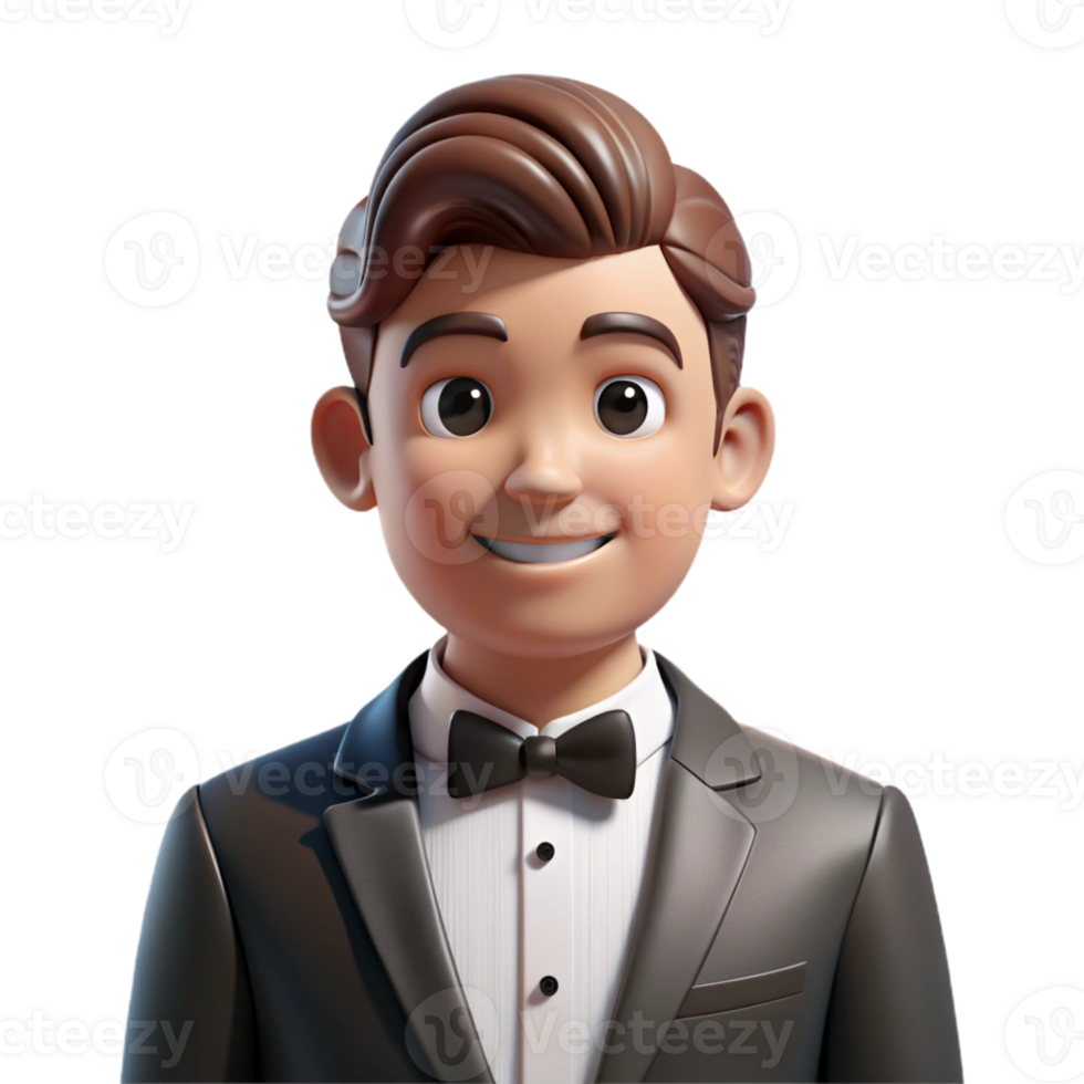 enchanting renaissance Groom in tuxedo, wedding portrait, with Transparent Background expertly shot png