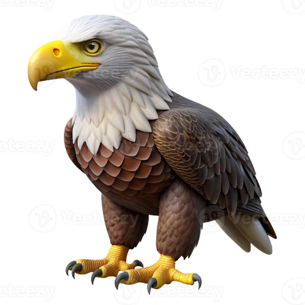 magnificent modern A Majestic Bald Eagle Soaring Through a detailed png