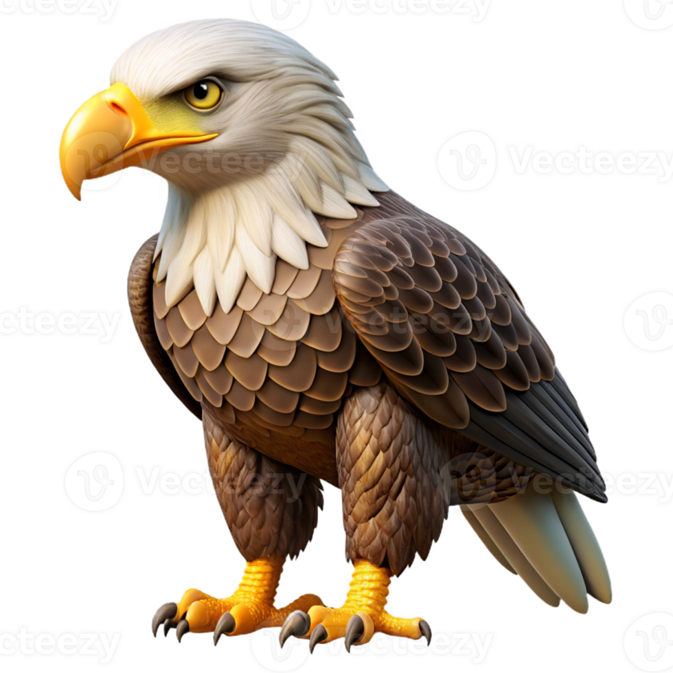 wonderful rustic A Majestic Bald Eagle Soaring Through a genuine png