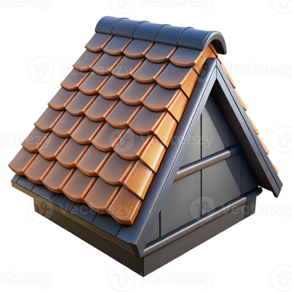 wonderful iconic Roof shingle, asphalt, architectural detail with Transparent Background png
