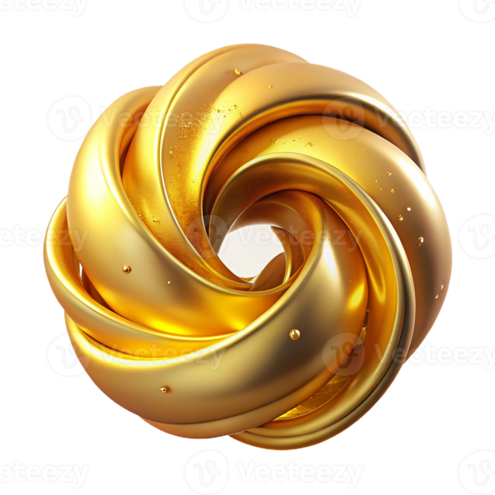 fascinating quintessential A golden, swirling vortex of light particles with Transparent Background png