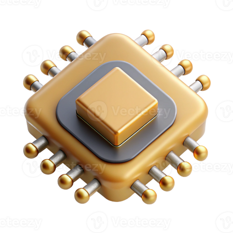 unforgettable bohemian Ultra-detailed, photorealistic professional render of a single, isolated circuit board with gold contacts, isolated cutout with Transparent Background handcrafted png