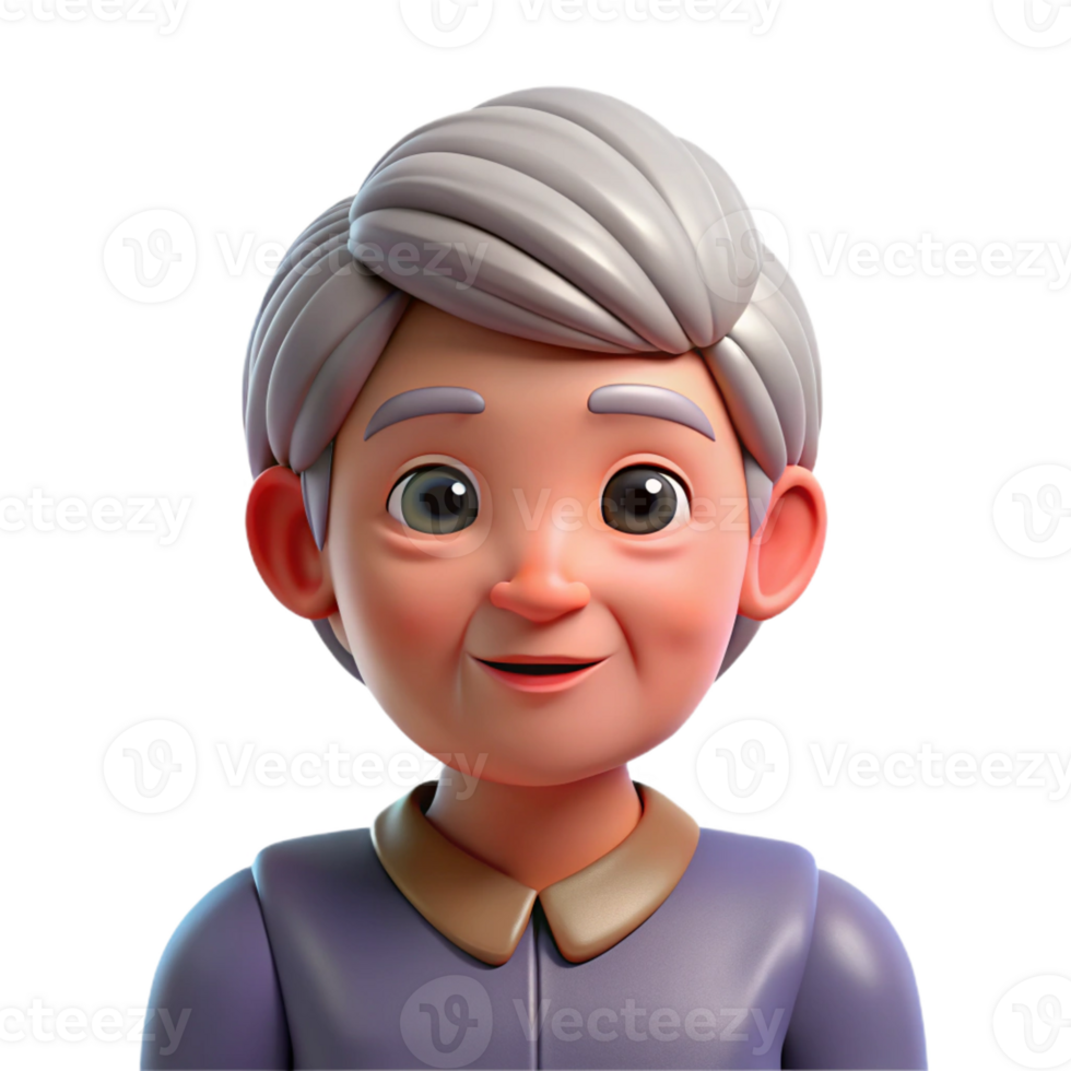 breathtaking tropical Elderly woman with wrinkles, aging portrait, with Transparent Background high quality png