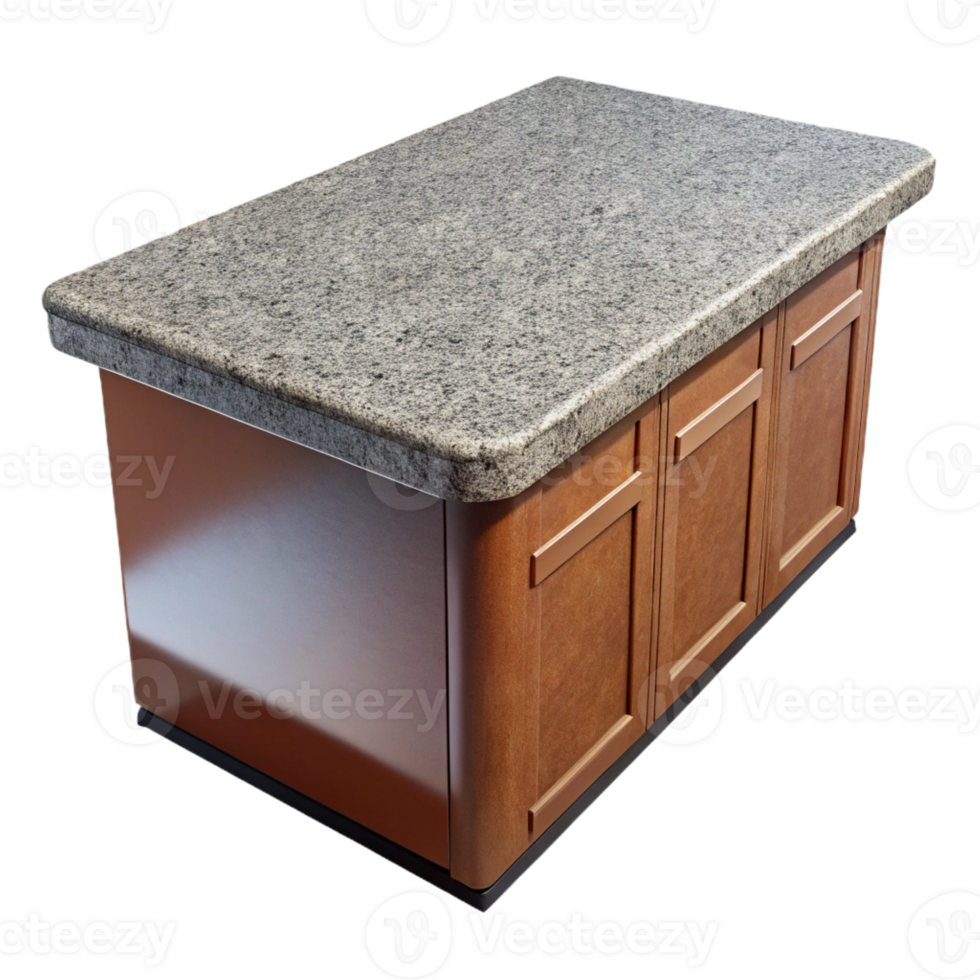 bold breathtaking Granite countertop, polished, kitchen design with Transparent Background ultra HD png