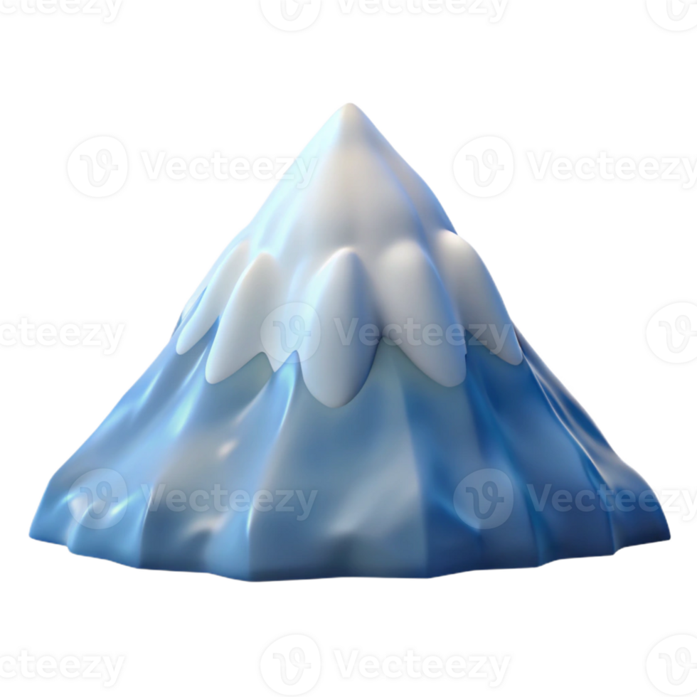 magnificent rustic A Snow Covered Mountain Peak Against a detailed png