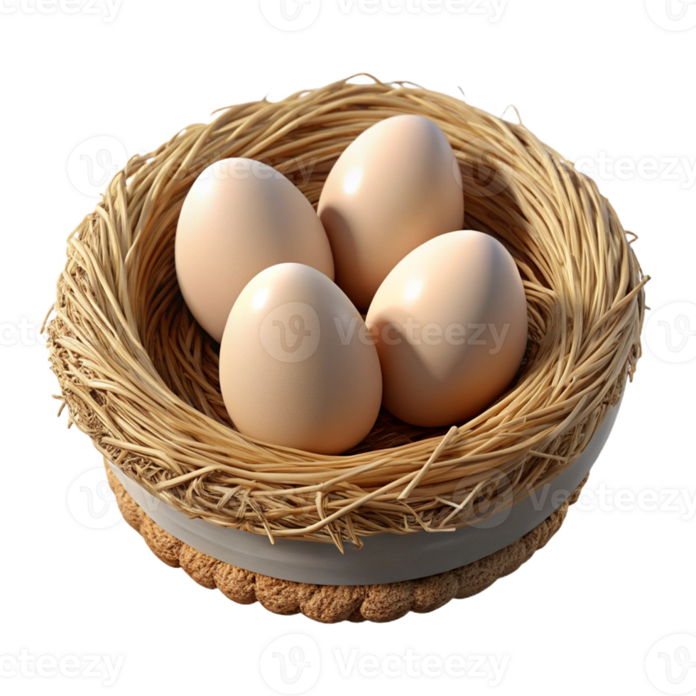 extraordinary abstract A Bird S Nest with Eggs Intricate professional png