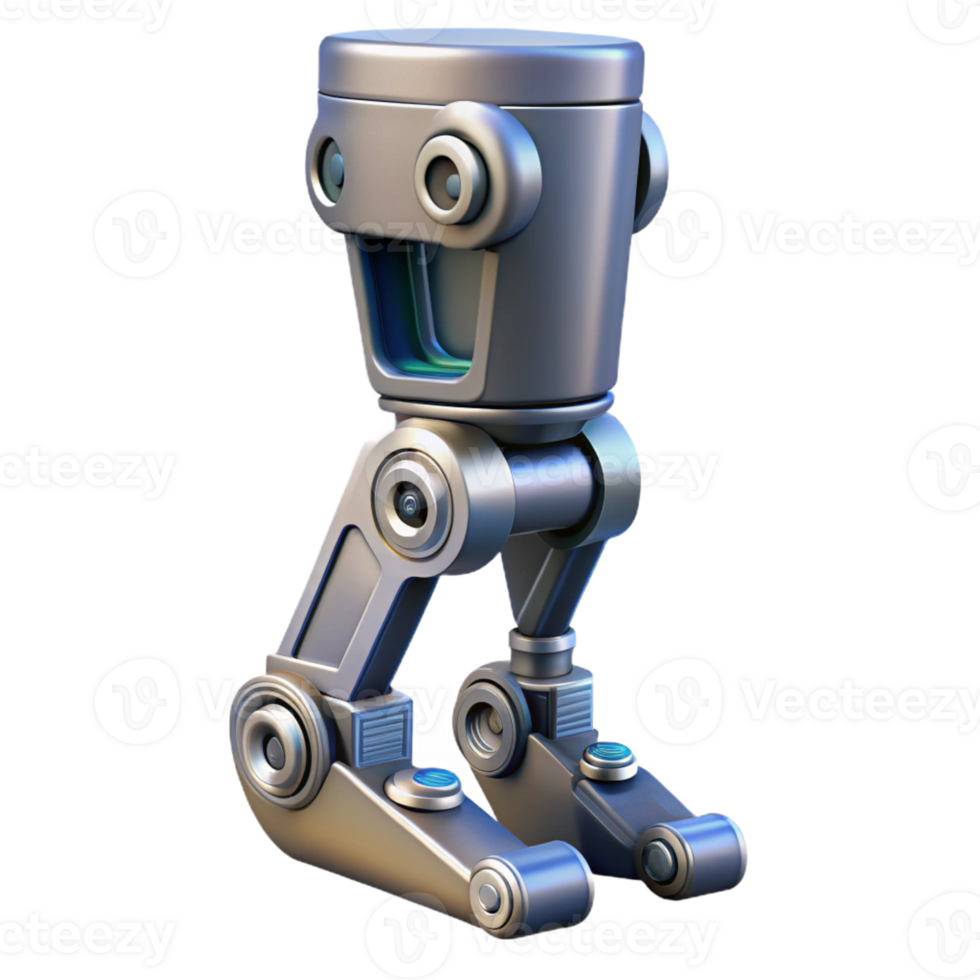 serene exemplary Concept art style, isolated cutout of a single cybernetic leg with hydraulic pistons, ultra-detailed, hyper-specific with Transparent Background png