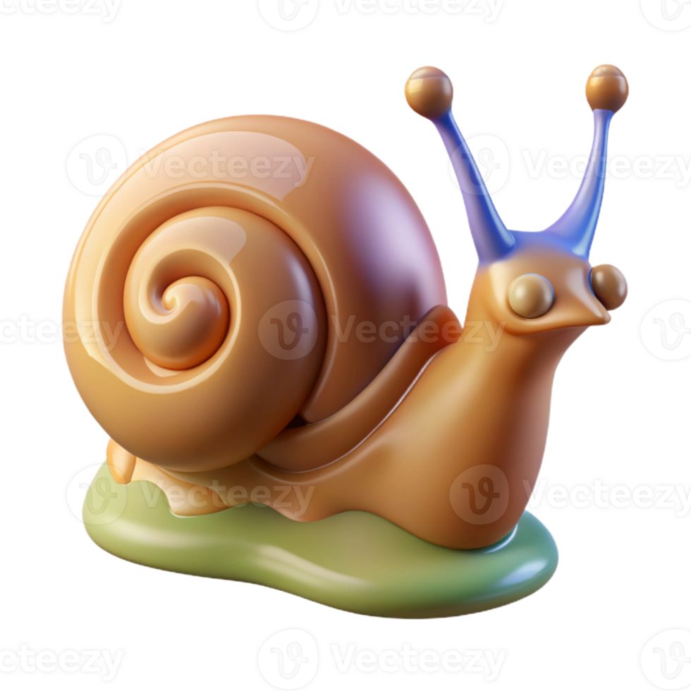 passionate alluring Hyper-specific concept art style render of a single snail, shell visible, leaving slime trail trail cropped, isolated cutout, with Transparent Background luxury png