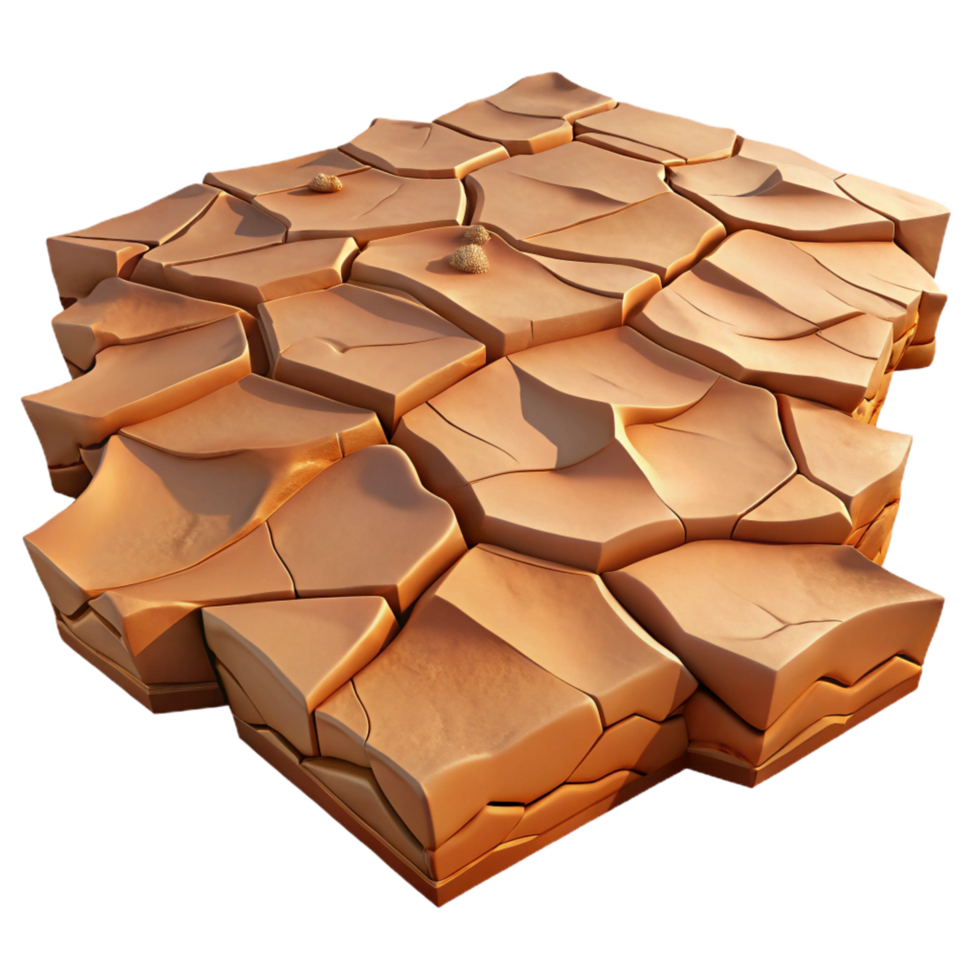 magnificent abstract A Cracked Desert Floor Parched and Dry professional png
