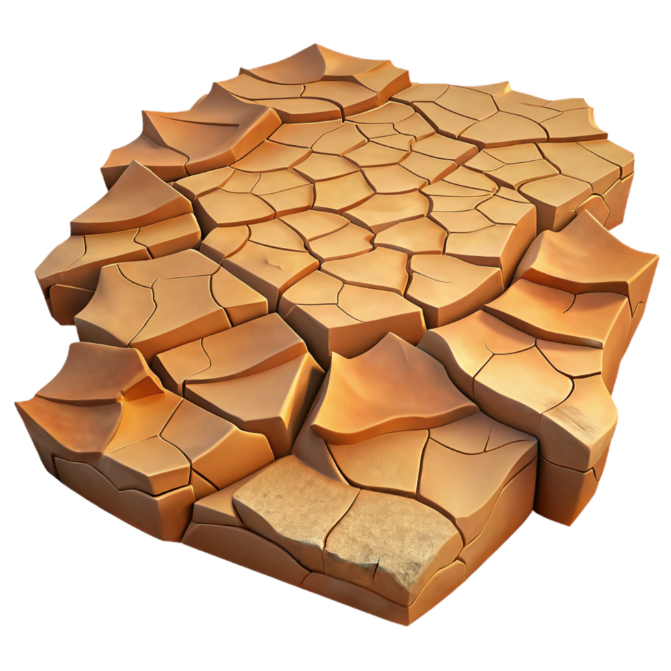 elegant rustic A Cracked Desert Floor Parched and Dry high quality png