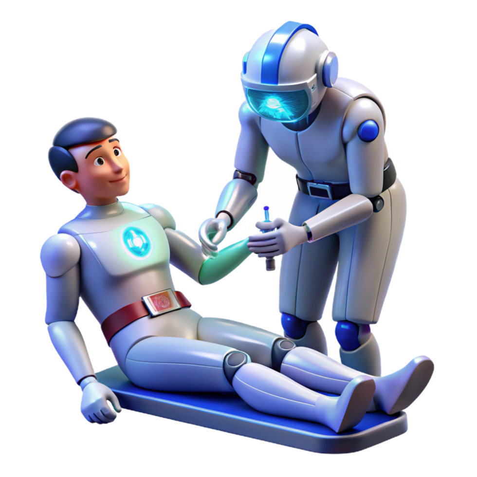 extraordinary rustic A Futuristic Medic with Glowing Medical authentic png