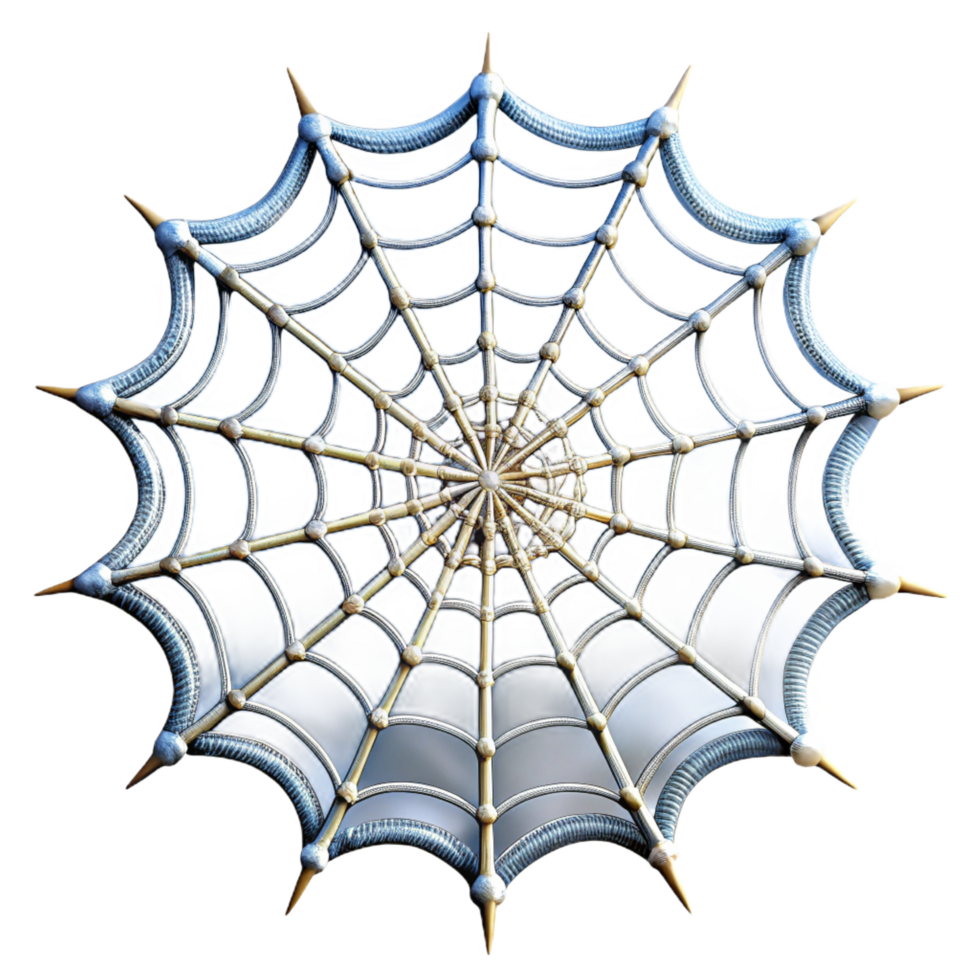 serene abstract A Spider Web Covered in Dew Intricate and genuine png