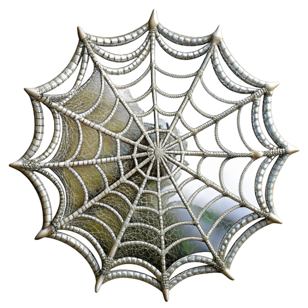 impressive artistic A Spider Web Covered in Dew Intricate and high resolution png