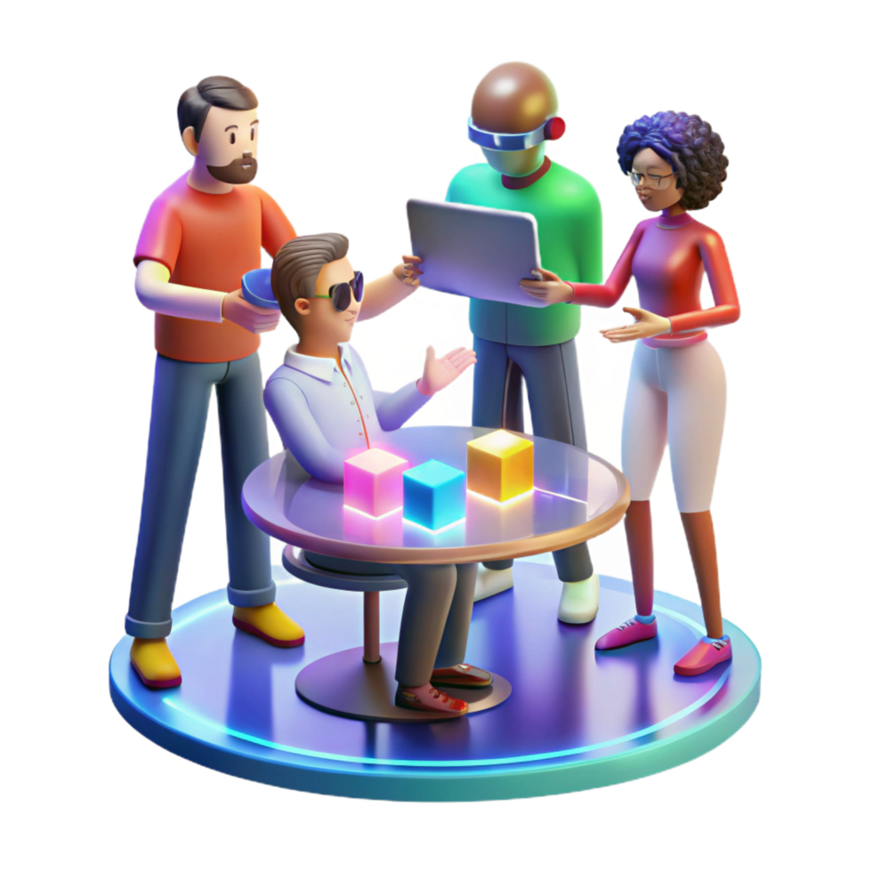 beautiful traditional A Group of Diverse People Collaborating on 4K png