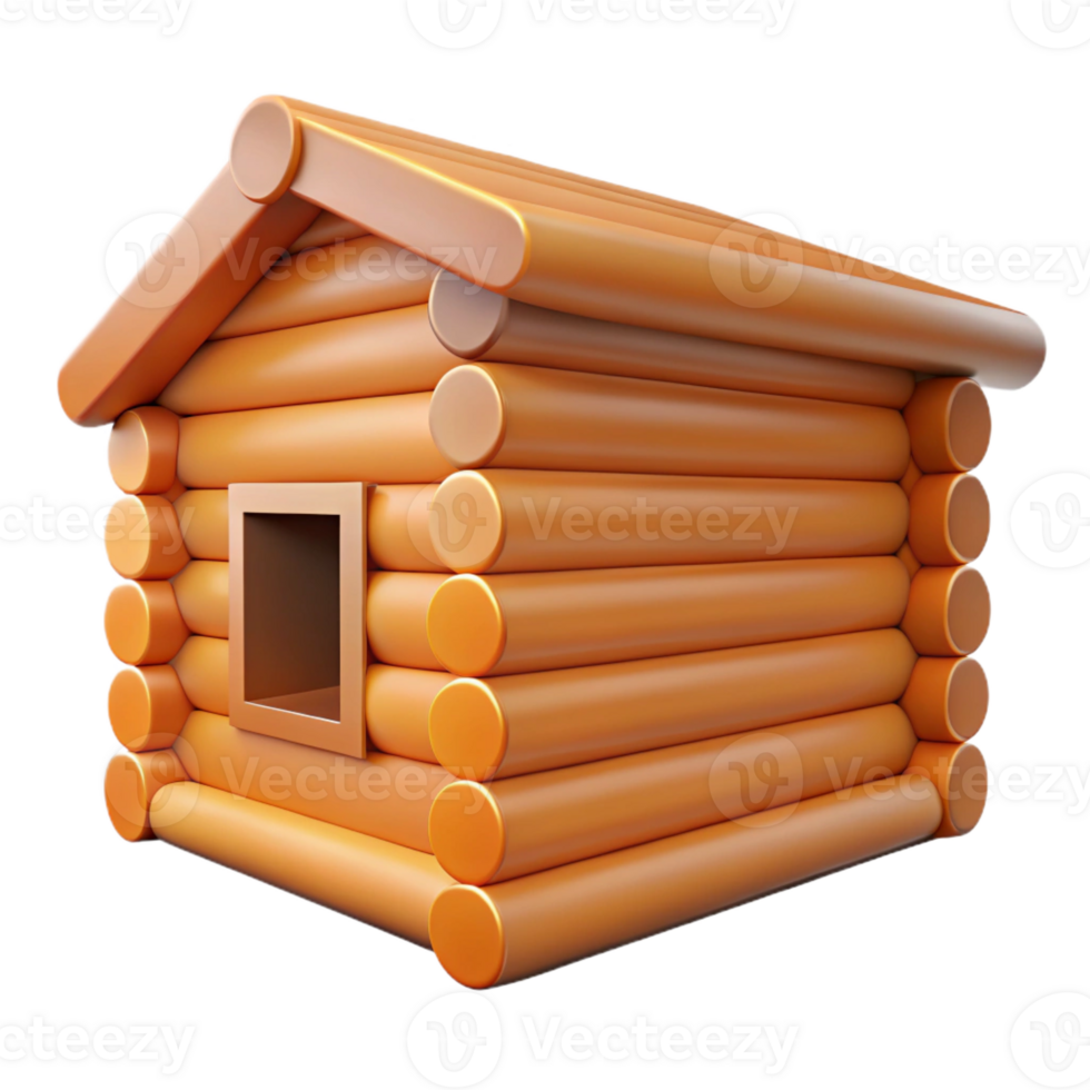 unparalleled gothic Log cabin corner, notched wood joinery with Transparent Background perfect clarity png