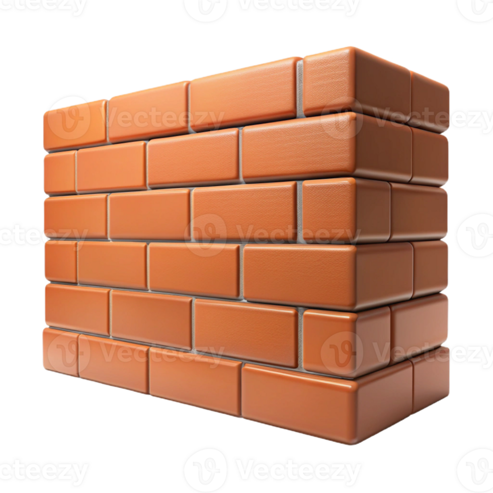 stunning celebrated Brick wall section, mortar joints with Transparent Background png