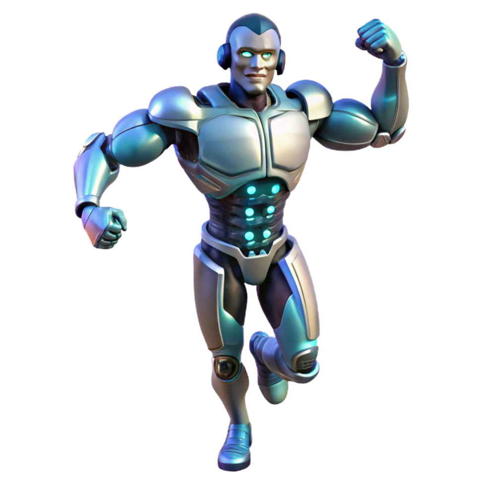 magnificent artistic A Futuristic Exoskeleton Enhancing Human professional png